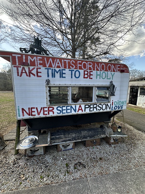 Trailer painted: Time waits for no one, take time to be holy